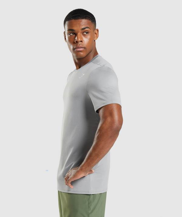 Panske Tricka Gymshark Arrival Siva | CB7436592